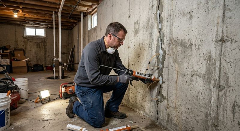 Basement Crack Repair in Neptune, NJ