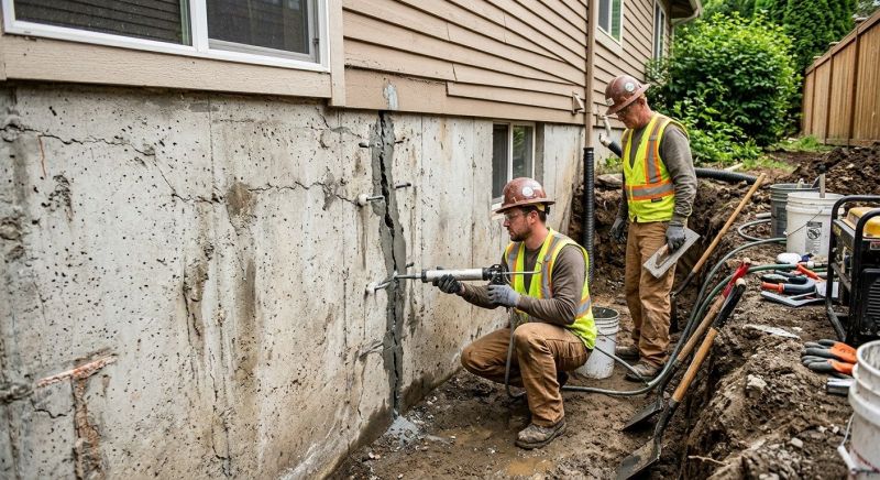 Cracked Foundation Repair in Belmar, NJ