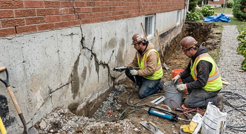 Cracked Foundation Repair in Long Branch, NJ