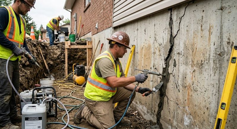 Cracked Foundation Repair in Manasquan, NJ