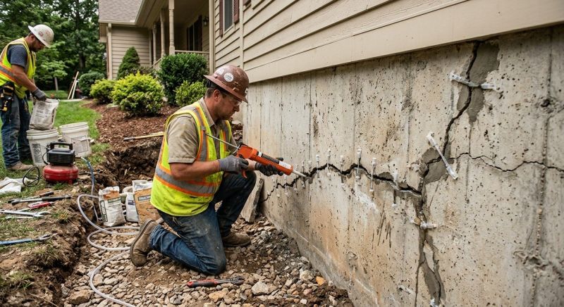Cracked Foundation Repair in Ocean County, NJ