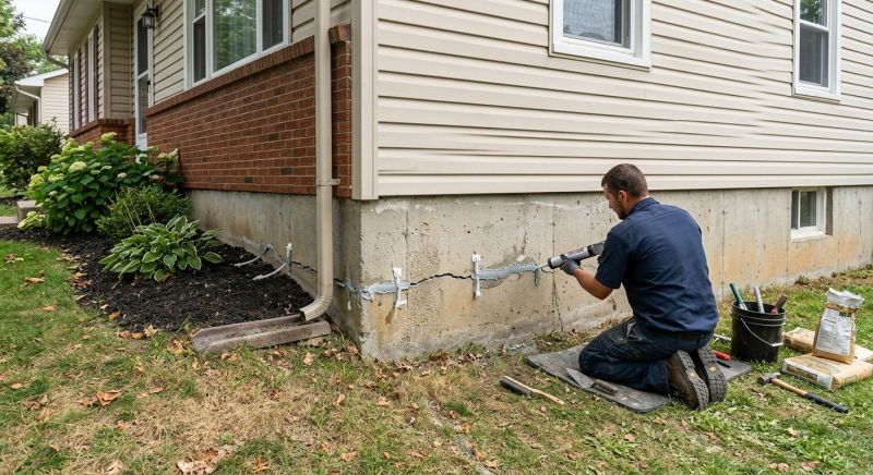 Cracked Foundation Repair in Old Bridge, NJ