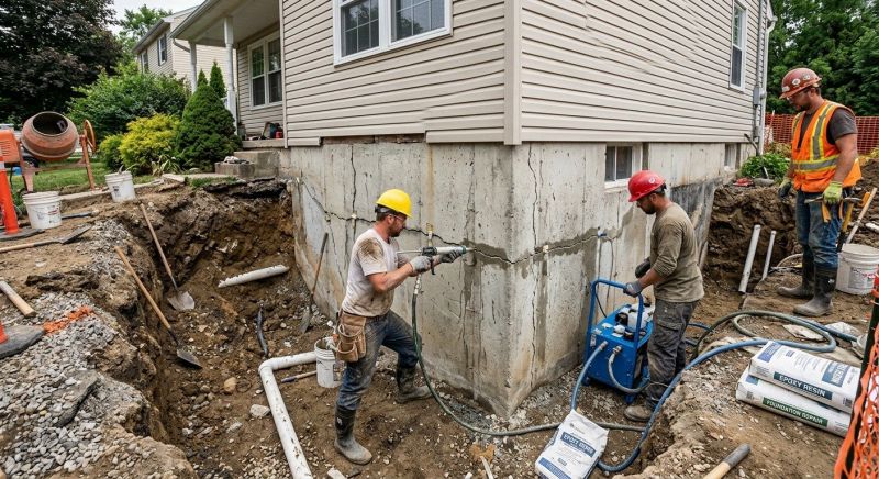 Cracked Foundation Repair in West Long Branch, NJ