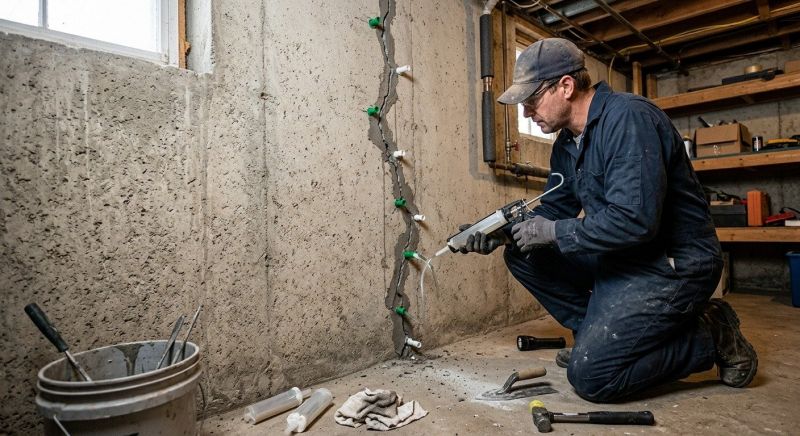 Foundation Crack Repair in Brielle, NJ