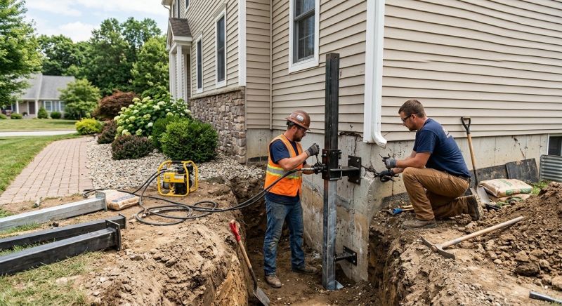 Foundation Stabilizing in Hightstown, NJ