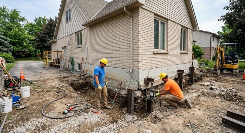 Helical Piers Installation in Neptune, NJ