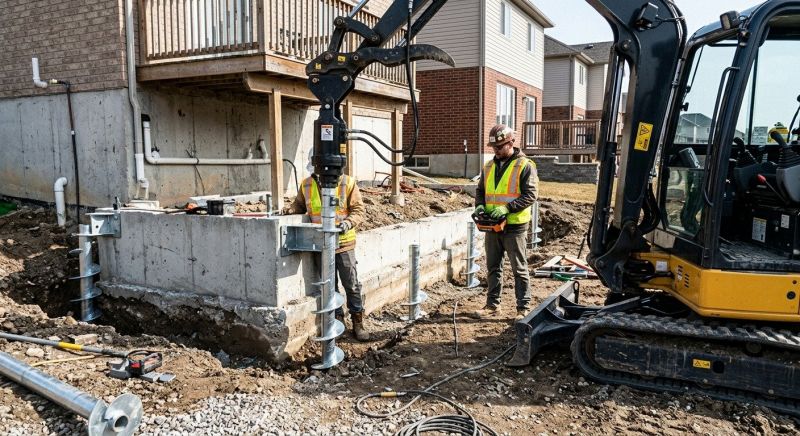 Helical Pile Installation in Neptune, NJ