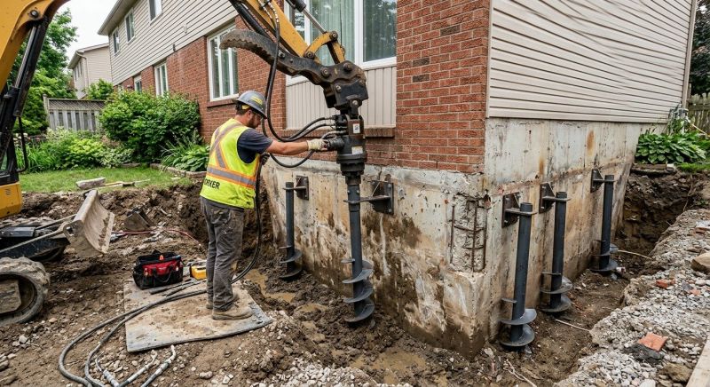 Helical Pile Installation in Neptune, NJ