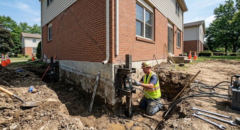 Sinking Foundation Repair in Brielle, NJ