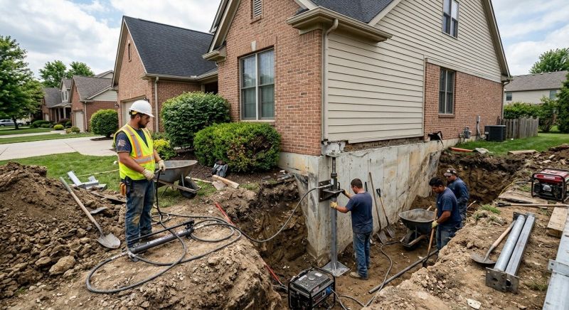 Sinking Foundation Repair in Monmouth County, NJ
